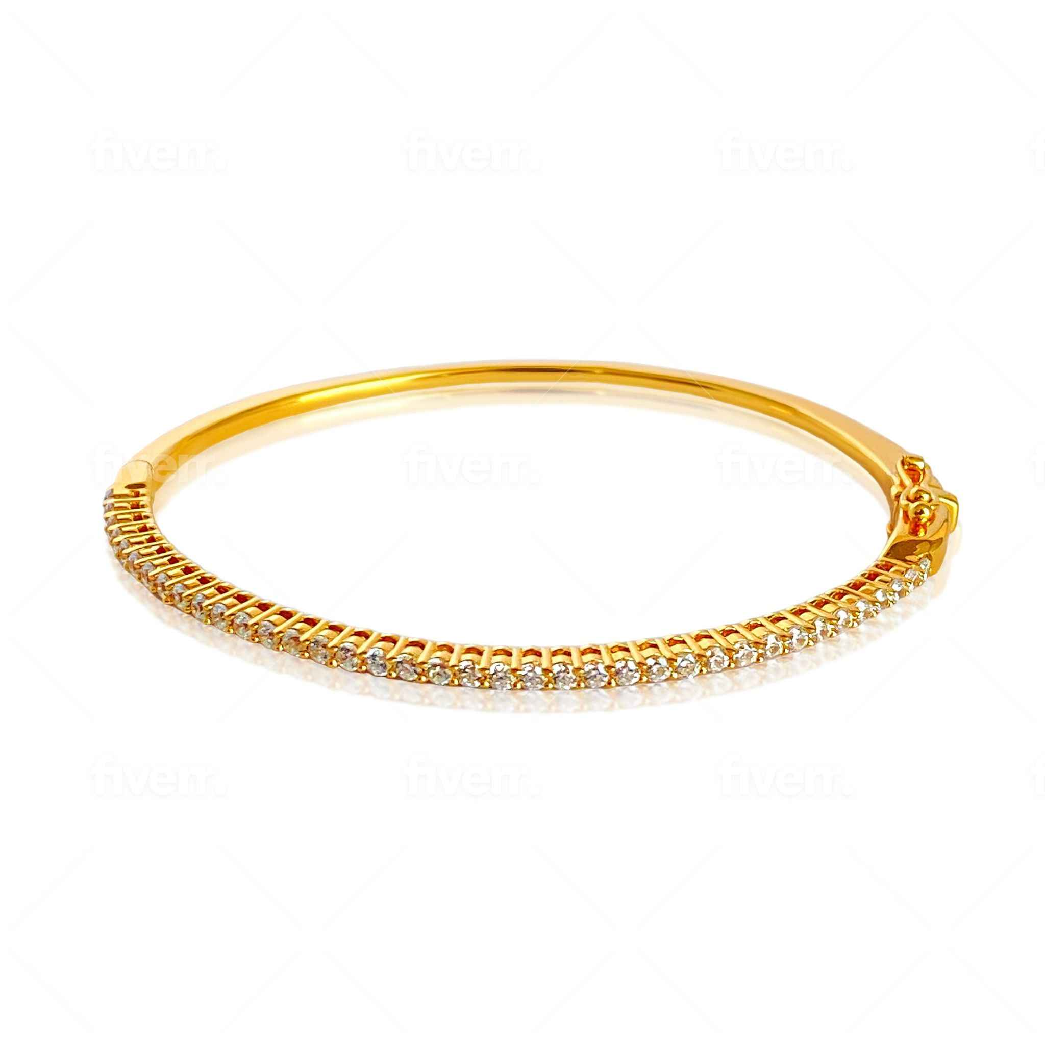 Rose gold cross bangle in rose gold against a white background.
