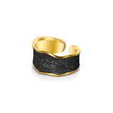 Enamel Band Ring in Black