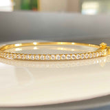 Beautiful Gold Bangle for Women - Waverly Design by Alessandra James.