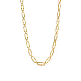 Elegant T-Bar Link Necklace in 18k Gold Plating by Alessandra James.