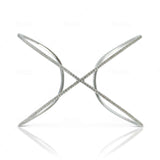 Elegant Waverly Cross Bangle in 925 Sterling Silver by Alessandra James.